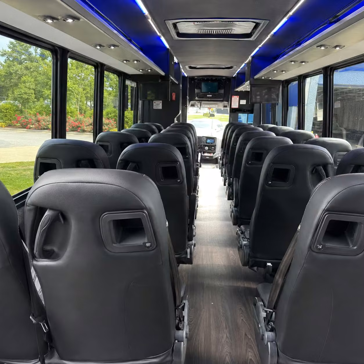 28 passenger minibus interior