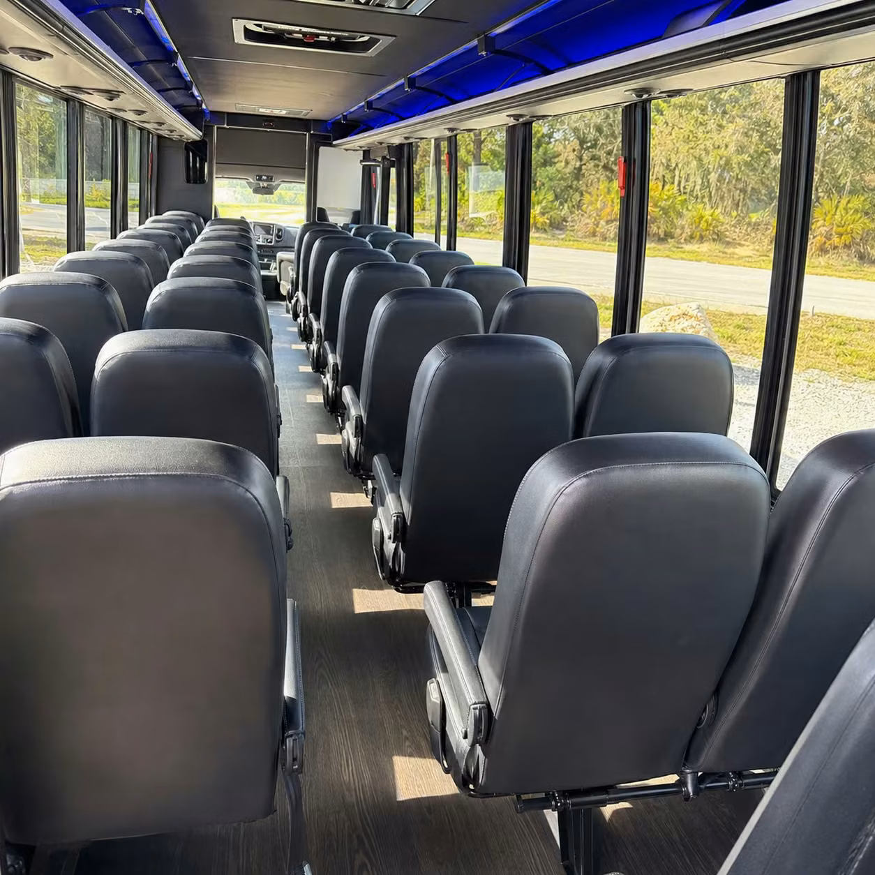 35 passenger minibus interior