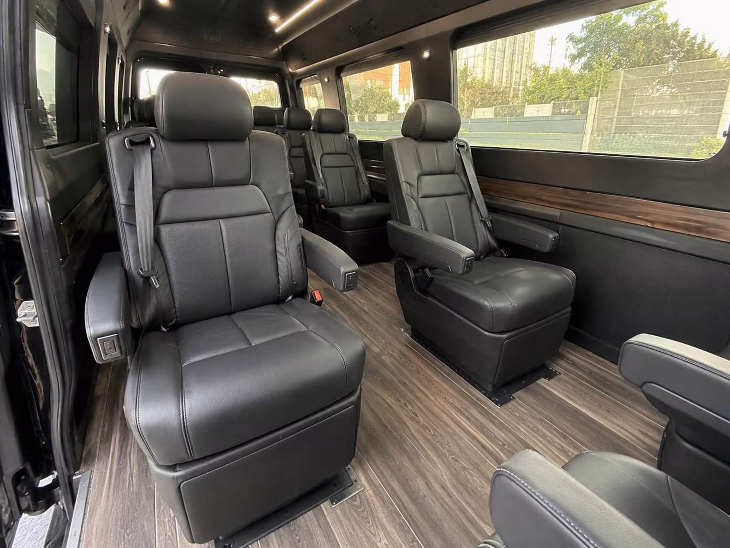 sprinter van with driver inside